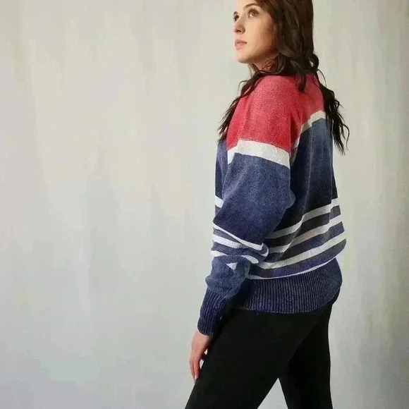 Ralph Lauren Oversized Chunky Striped Sweater - XL - Picture 9 of 9